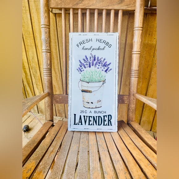 Hand Picked Lavender Metal Sign 20”x10”’ - Picture 2 of 11